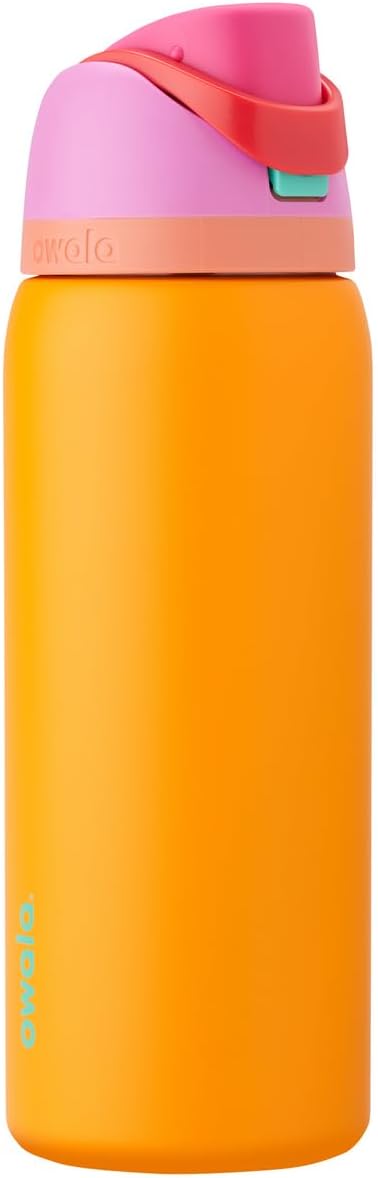 Owala FreeSip Insulated Stainless Steel Water Bottle with Straw, BPA-Free Sports Water Bottle, Great for Travel, 24 Oz, Denim