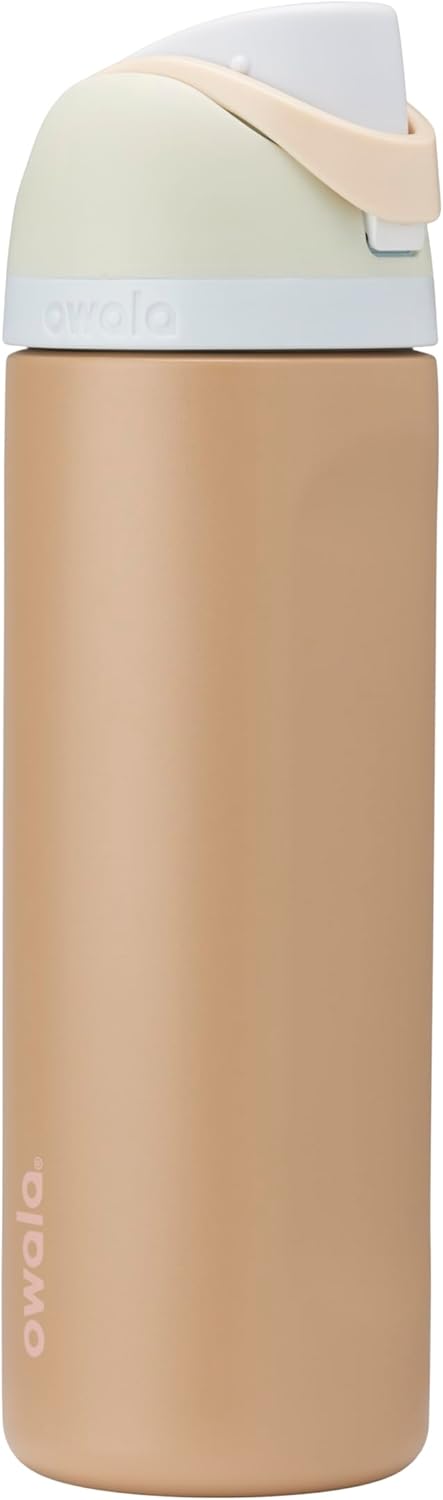 Owala FreeSip Insulated Stainless Steel Water Bottle with Straw, BPA-Free Sports Water Bottle, Great for Travel, 24 Oz, Denim
