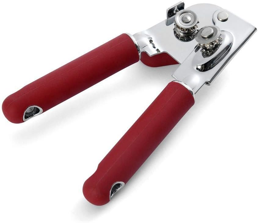 KitchenAid Classic Multifunction Can Opener and Bottle Opener Easy to Use, Razor Sharp Stainless Steel Cutting Wheel, Soft Ergonomic Handles, Black
