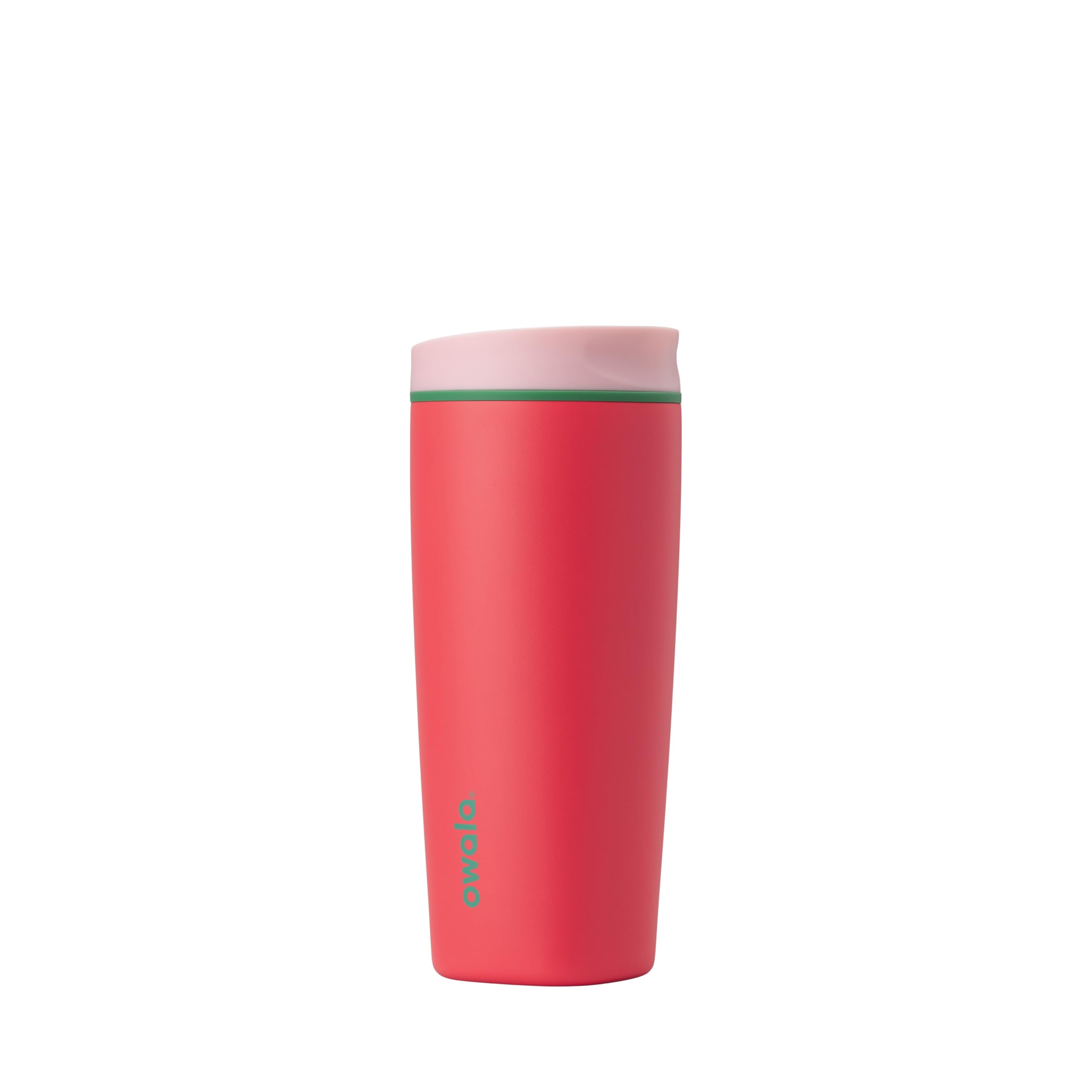 Owala SmoothSip Slider Insulated Stainless Steel Coffee Tumbler, Reusable Iced Coffee Cup, Hot Coffee Travel Mug, BPA Free 12 oz, Vanilla Bean