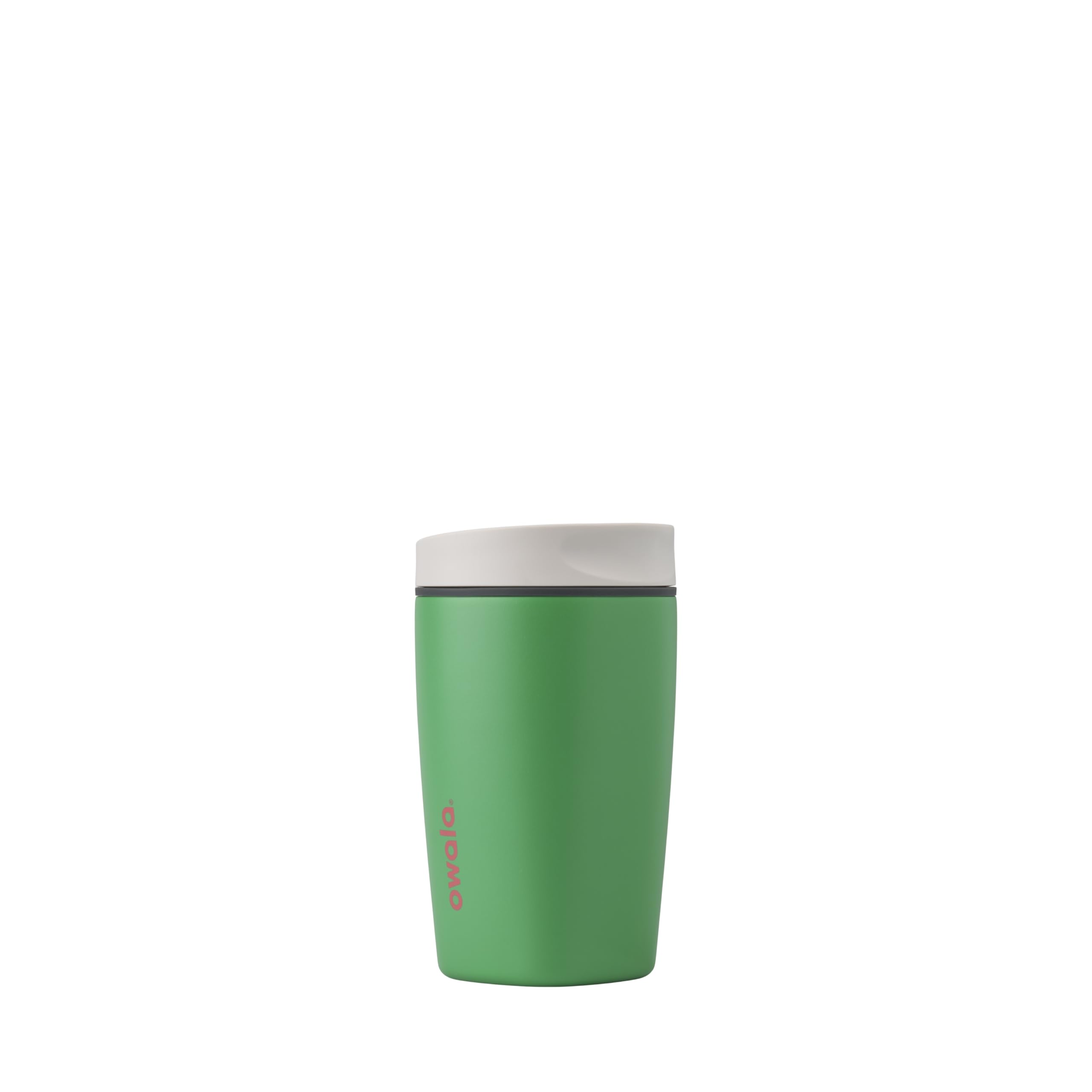 Owala SmoothSip Slider Insulated Stainless Steel Coffee Tumbler, Reusable Iced Coffee Cup, Hot Coffee Travel Mug, BPA Free 12 oz, Vanilla Bean