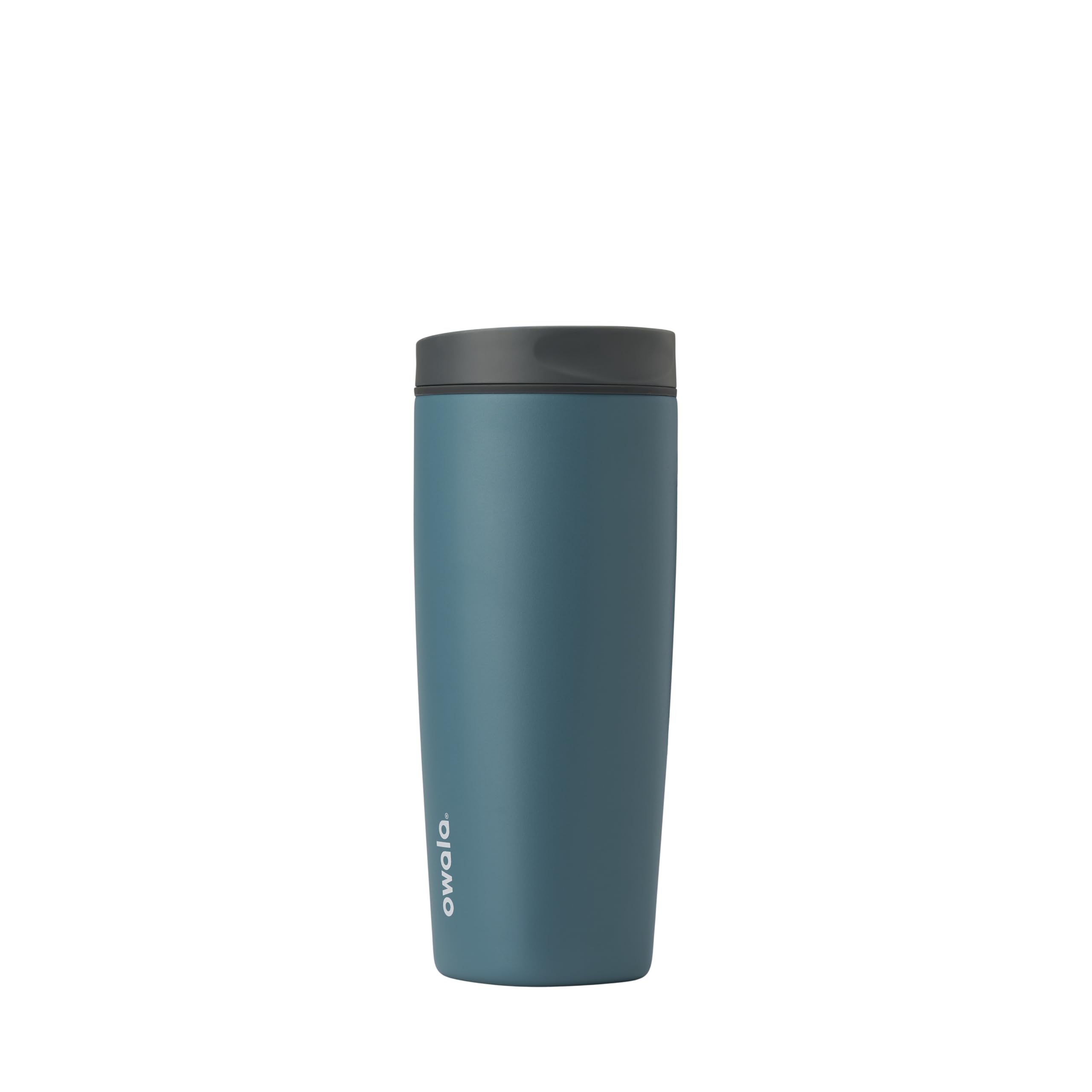 Owala SmoothSip Slider Insulated Stainless Steel Coffee Tumbler, Reusable Iced Coffee Cup, Hot Coffee Travel Mug, BPA Free 12 oz, Vanilla Bean