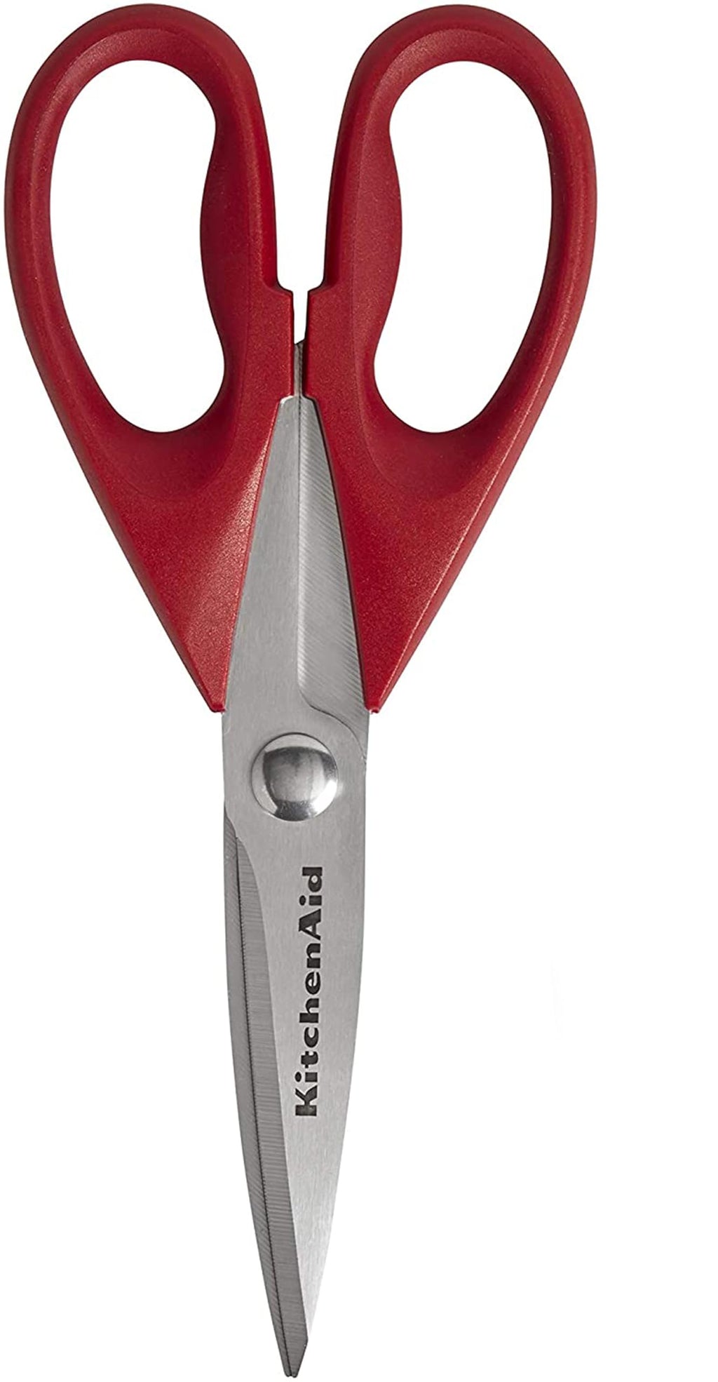 KitchenAid All Purpose Kitchen Shears with Protective Sheath Durable Stainless Steel Scissors, Dishwasher Safe, Soft Grip Comfort Handle, 8.72 Inch, Black