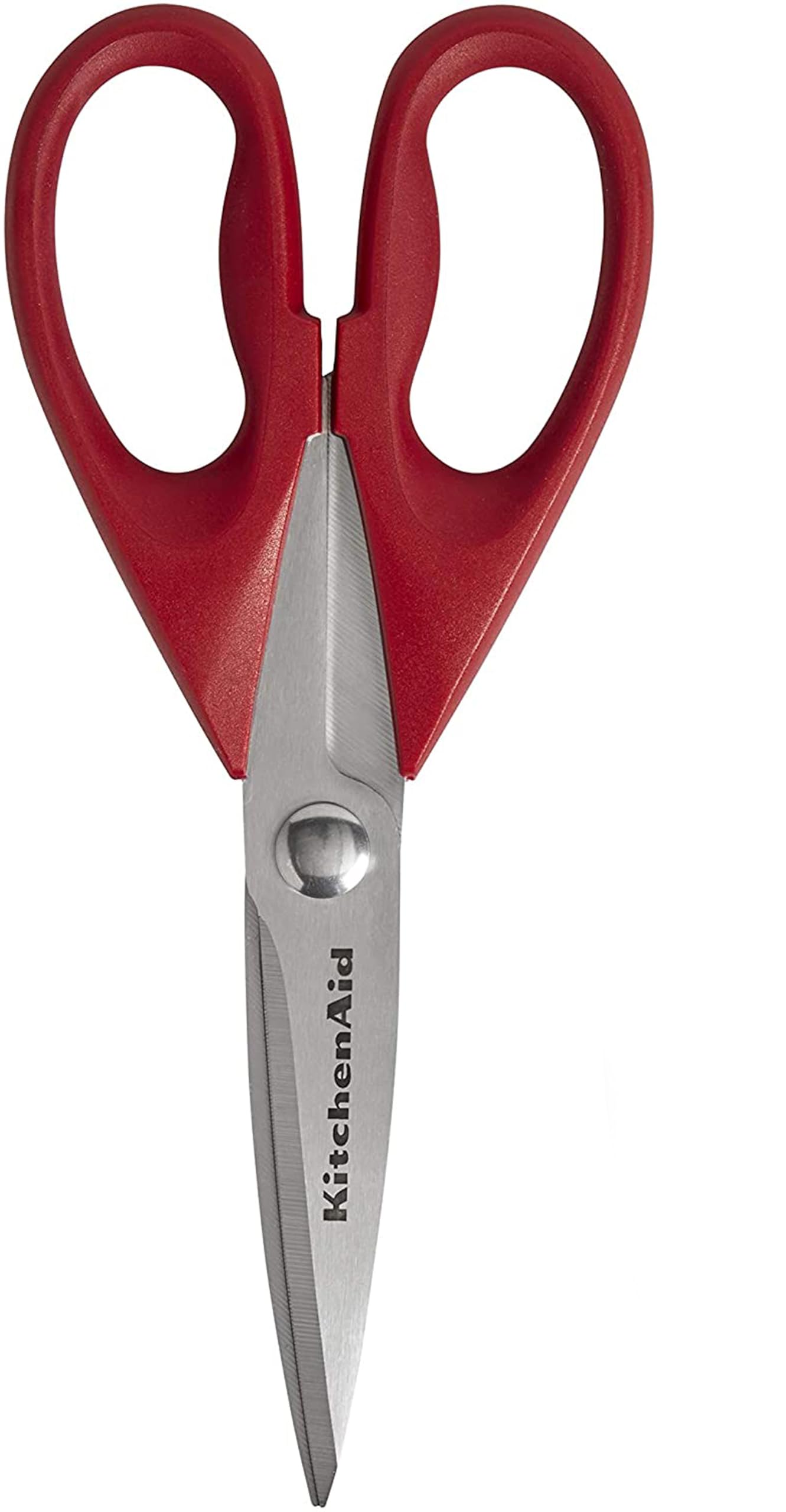 KitchenAid All Purpose Kitchen Shears with Protective Sheath Durable Stainless Steel Scissors, Dishwasher Safe, Soft Grip Comfort Handle, 8.72 Inch, Black