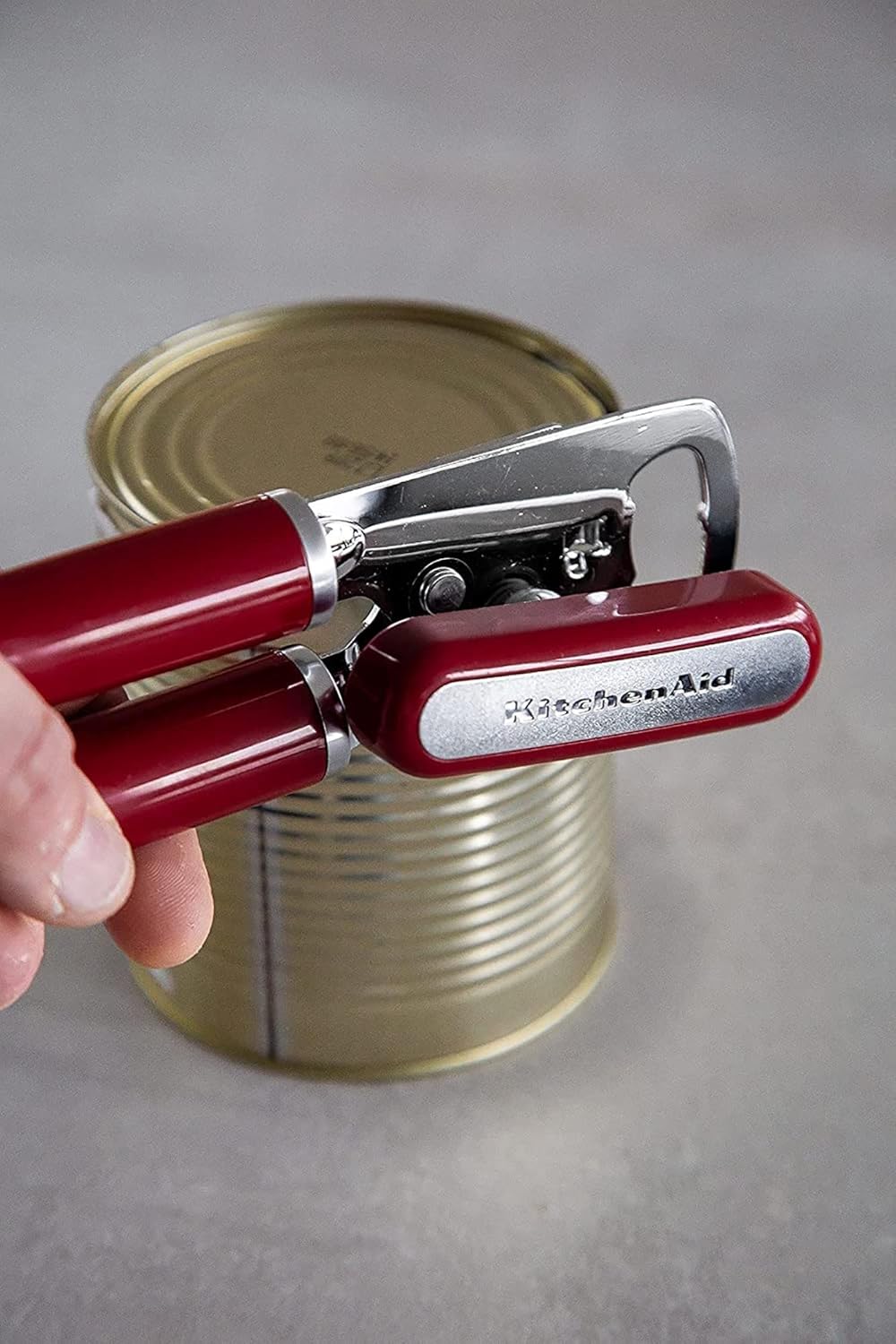 KitchenAid Classic Multifunction Can Opener and Bottle Opener Easy to Use, Razor Sharp Stainless Steel Cutting Wheel, Soft Ergonomic Handles, Black